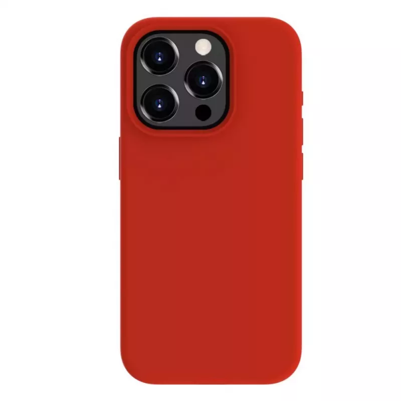Evelatus Custodia in silicone Soft Touch Premium MagSafe per Apple iPhone 15 Pro rossa