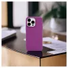 Evelatus Custodia in silicone Soft Touch Premium MagSafe per Apple iPhone 15 Pro Max viola profondo