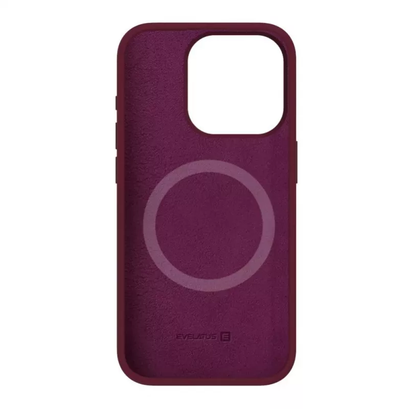 Evelatus Custodia in silicone Soft Touch Premium MagSafe per Apple iPhone 15 Pro Max nera