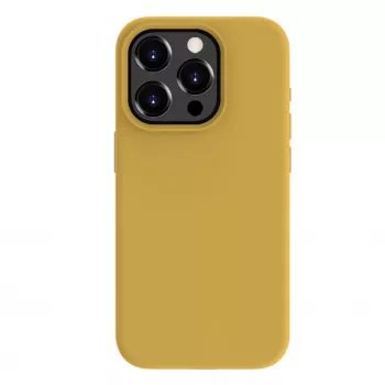 Evelatus Custodia in silicone Soft Touch Premium MagSafe per Apple iPhone 15 Pro Max oro