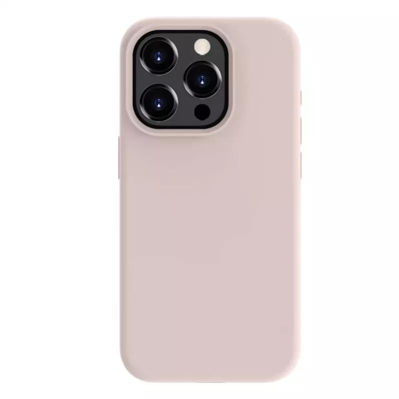 Evelatus Custodia in silicone Soft Touch Premium MagSafe per Apple iPhone 15 Pro Max rosa sabbia