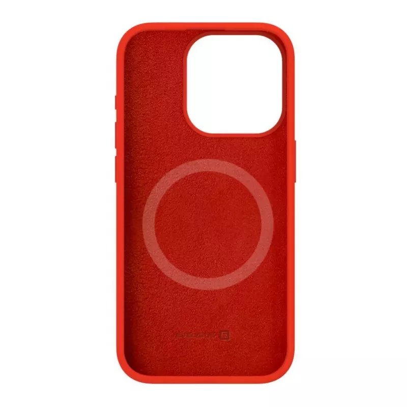 Evelatus Custodia in silicone Soft Touch Premium MagSafe per Apple iPhone 15 Pro Max rossa