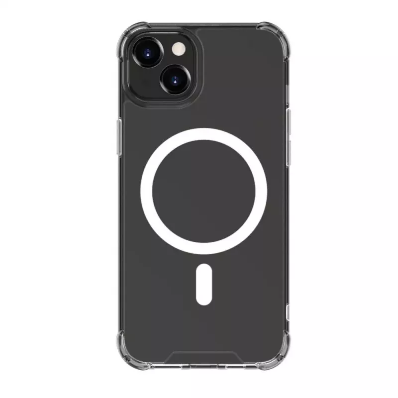 Evelatus Custodia antishock con MagSafe per Apple iPhone 15 trasparente