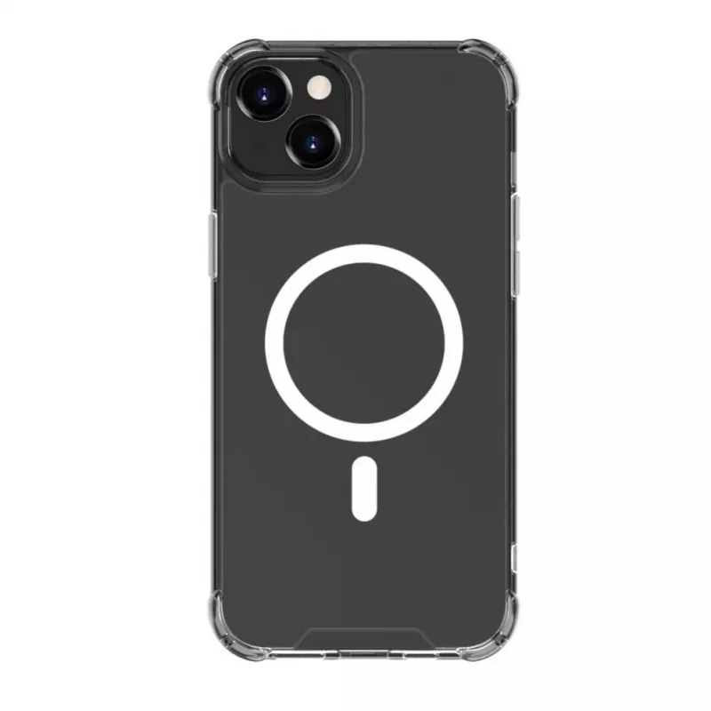 Evelatus Custodia antishock con MagSafe per Apple iPhone 15 Plus trasparente