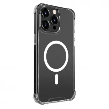 Evelatus Custodia antishock con MagSafe per Apple iPhone 15 Pro Max trasparente