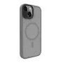 Evelatus Custodia ibrida con MagSafe PC+TPU per Apple iPhone 15 argento