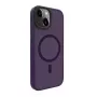 Evelatus Custodia ibrida con MagSafe PC+TPU per Apple iPhone 15 viola profondo
