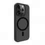 Evelatus Custodia ibrida con MagSafe PC+TPU per Apple iPhone 15 Pro nera