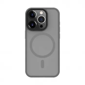 Evelatus Custodia ibrida con MagSafe PC+TPU per Apple iPhone 15 Pro argento