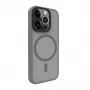 Evelatus Custodia ibrida con MagSafe PC+TPU per Apple iPhone 15 Pro argento