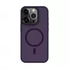 Evelatus Custodia ibrida con MagSafe PC+TPU per Apple iPhone 15 Pro Max viola profondo