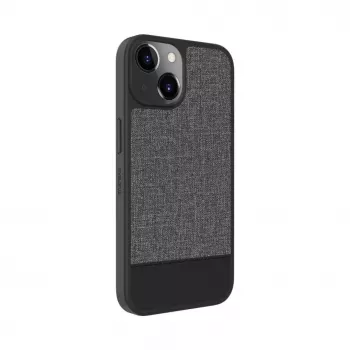 Evelatus Apple iPhone 15 Plus cover posteriore in pelle sintetica MagSafe grigia