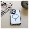 Evelatus Custodia trasparente PC+TPU con MagSafe per Apple iPhone 15 Pro Max nera trasparente