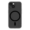 Evelatus Custodia trasparente con MagSafe e protezione fotocamera per Apple iPhone 15 nera trasparente