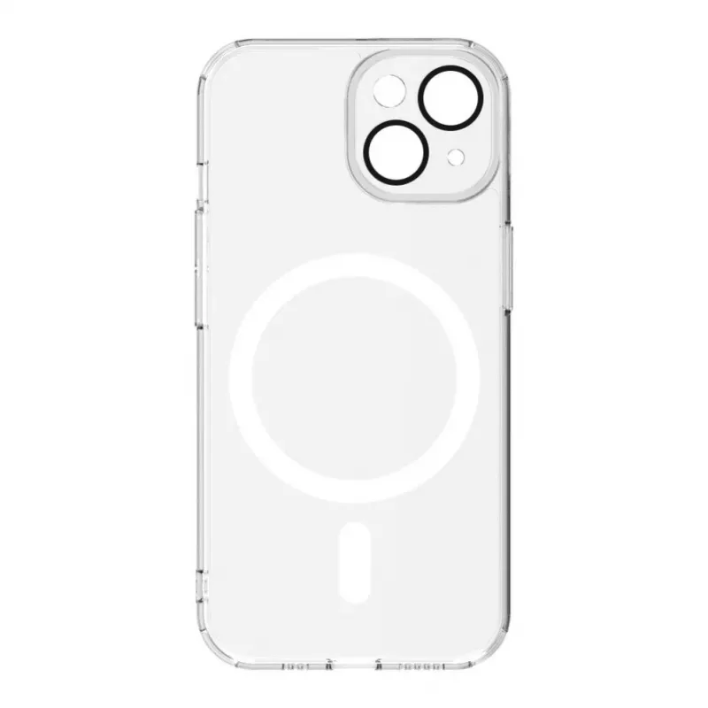 Evelatus Custodia trasparente con MagSafe e protezione fotocamera per Apple iPhone 15 trasparente