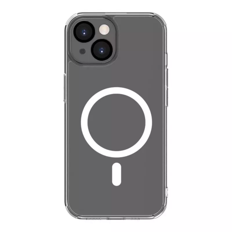 Evelatus Custodia trasparente con MagSafe e protezione fotocamera per Apple iPhone 15 Plus trasparente