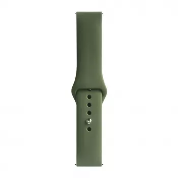 Evelatus Cinturino in silicone Loop per Watch 20mm (130mm M/L) verde scuro