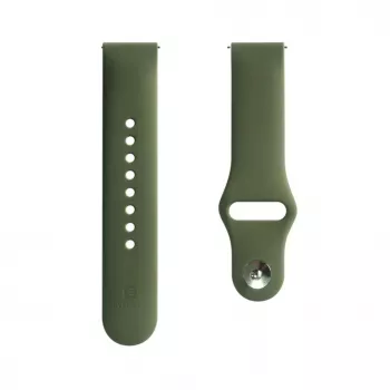 Evelatus Cinturino in silicone Loop per Watch 20mm (130mm M/L) verde scuro