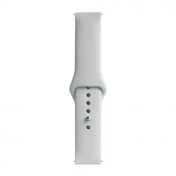 Evelatus cinturino per orologio in silicone Loop 22mm (130mm M/L) argento