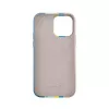 Evelatus custodia in silicone per Apple iPhone 15 Pro multicolore blu rosa