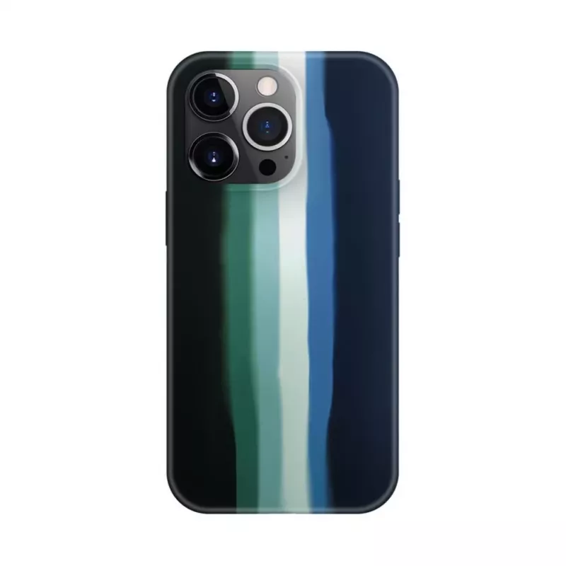 Evelatus custodia in silicone per Apple iPhone 15 Pro Max multicolore verde