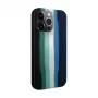 Evelatus custodia in silicone per Apple iPhone 15 Pro Max multicolore verde