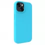 Evelatus custodia in silicone Premium Soft Touch per Apple iPhone 15 Plus blu ciano