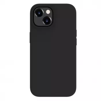 Evelatus custodia in silicone Premium Soft Touch per Apple iPhone 15 Plus nero