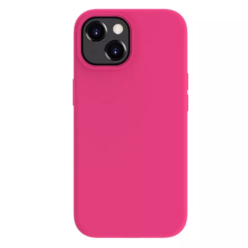 Evelatus custodia in silicone Premium Soft Touch per Apple iPhone 15 rosa