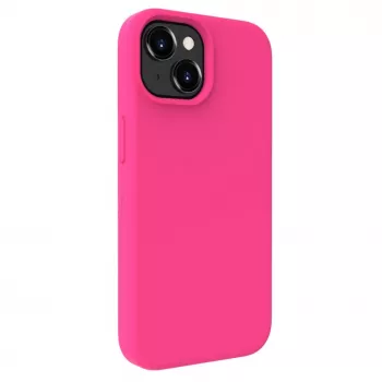 Evelatus custodia in silicone Premium Soft Touch per Apple iPhone 15 rosa