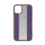 iLike custodia in pelle con diamanti per Apple iPhone 11 viola