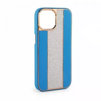 iLike custodia in pelle con diamanti per Apple iPhone 11 blu