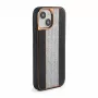 iLike custodia in pelle con diamanti per Apple iPhone 15 nero