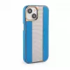 iLike custodia in pelle con diamanti per Apple iPhone 15 blu