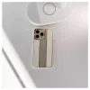 iLike custodia in pelle con diamanti per Apple iPhone 15 Pro Max bianco