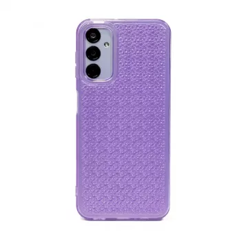iLike custodia in silicone Shine trasparente per Samsung Galaxy A34 5G viola