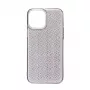 iLike custodia in silicone Shine trasparente per Apple iPhone 14 nero