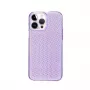 iLike custodia in silicone Shine trasparente per Apple iPhone 14 Pro viola