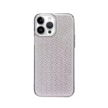 iLike custodia in silicone Shine trasparente per Apple iPhone 14 Pro nero