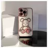 iLike Apple iPhone 13 Pro Custodia in silicone Print Desire Bear rosa