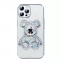 iLike Apple iPhone 13 Pro Custodia in silicone Print Desire Bear argento