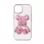 iLike Apple iPhone 14 Custodia in silicone Print Desire Bear rosa
