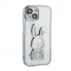 iLike Apple iPhone 13 Custodia in silicone Print Desire Rabbit blu