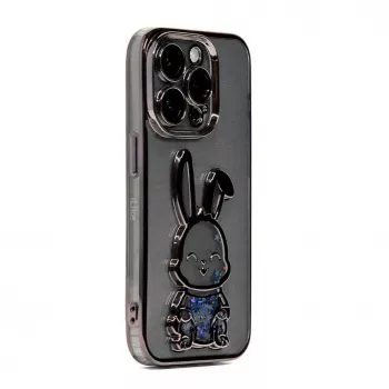iLike Apple iPhone 13 Pro Custodia in silicone Print Desire Rabbit nero