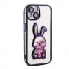 iLike Apple iPhone 14 Custodia in silicone Print Desire Rabbit viola