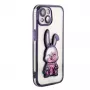 iLike Apple iPhone 14 Custodia in silicone Print Desire Rabbit viola