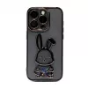 iLike Apple iPhone 14 Pro Max Custodia in silicone Print Desire Rabbit nero