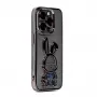 iLike Apple iPhone 15 Pro Max Custodia in silicone Print Desire Rabbit nero