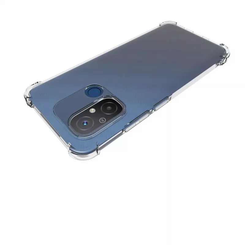 Evelatus Xiaomi Redmi 12C Custodia in silicone militare antishock trasparente