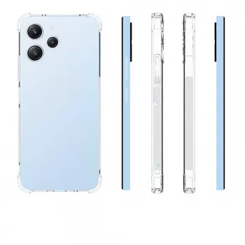 Evelatus Xiaomi Redmi 12 Custodia in silicone militare antishock trasparente